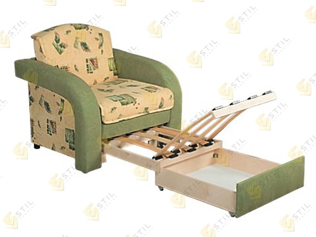 кресло кровать для ежедневного использования с ящиком для белья ортопедическим