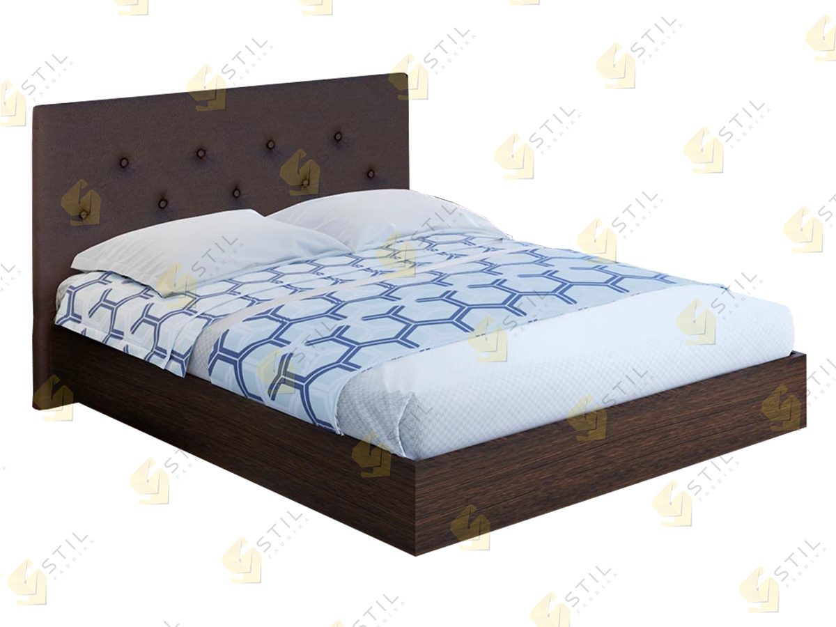 Кровать с мягким изголовьем 90 на 190