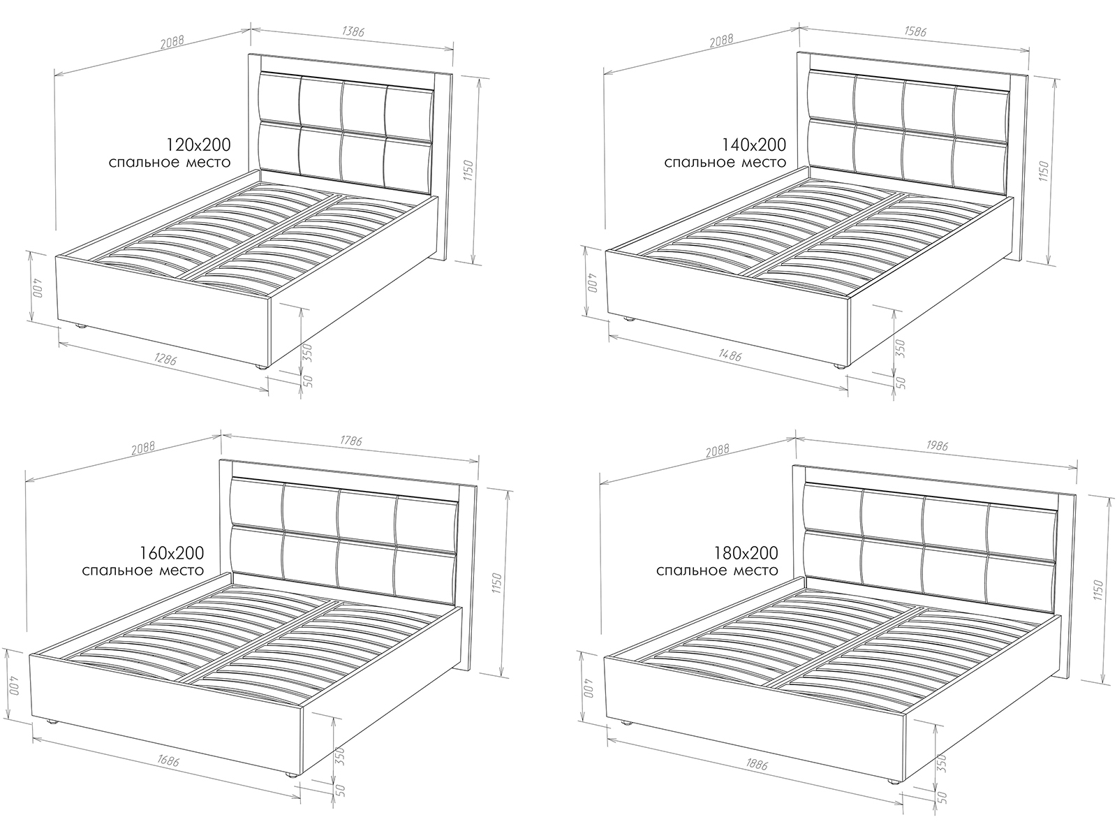 Схема сборки кровати парма